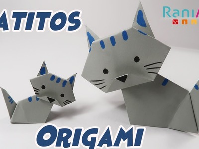 GATITOS DE ORIGAMI - DIY - FÁCIL (Paso a Paso)