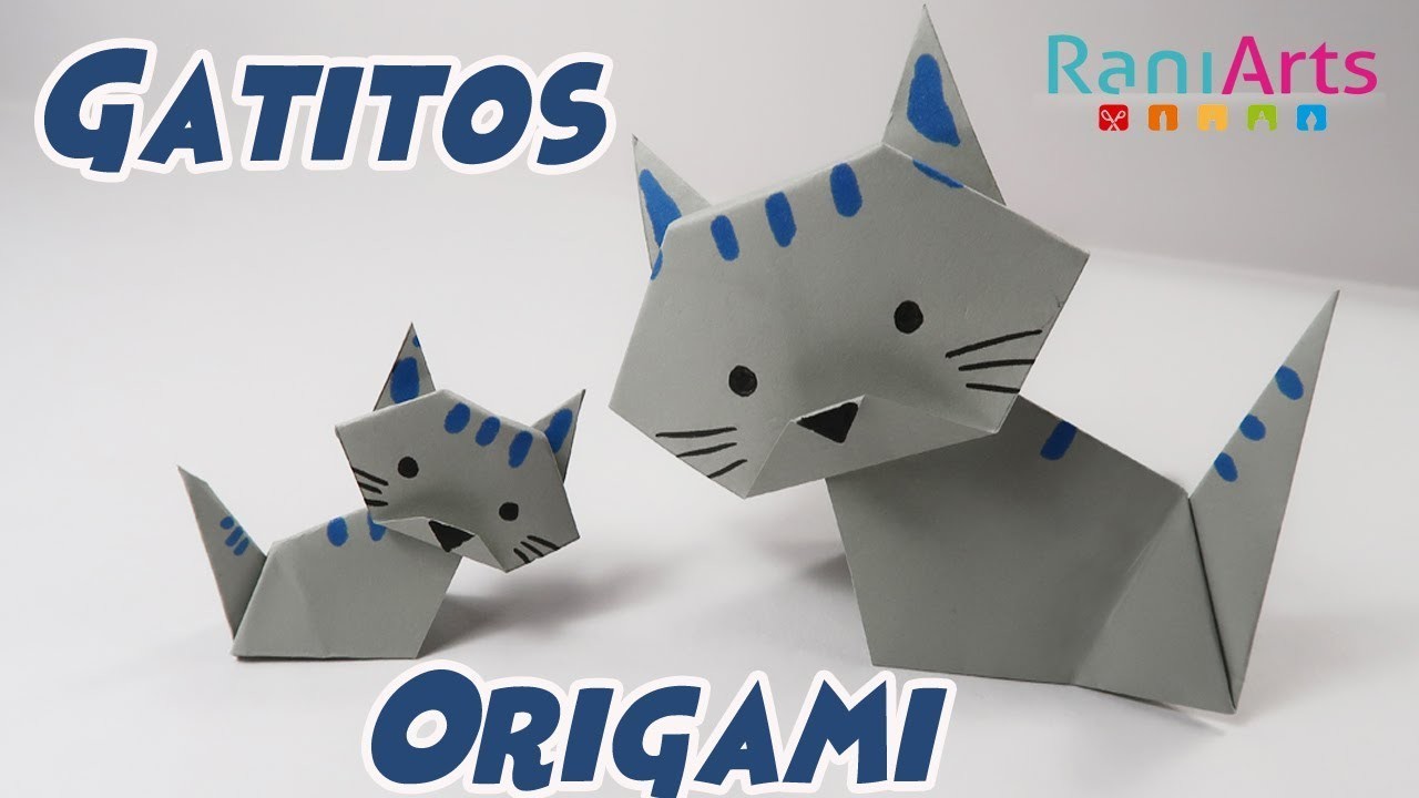 GATITOS DE ORIGAMI - DIY - FÁCIL (Paso a Paso)