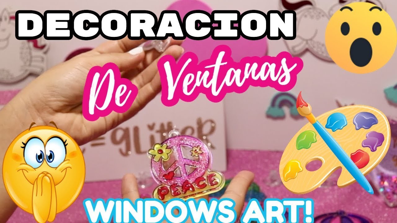 HACIENDO NUESTRA PROPIA DECORACION DIVERTIDA PARA VENTANAS!