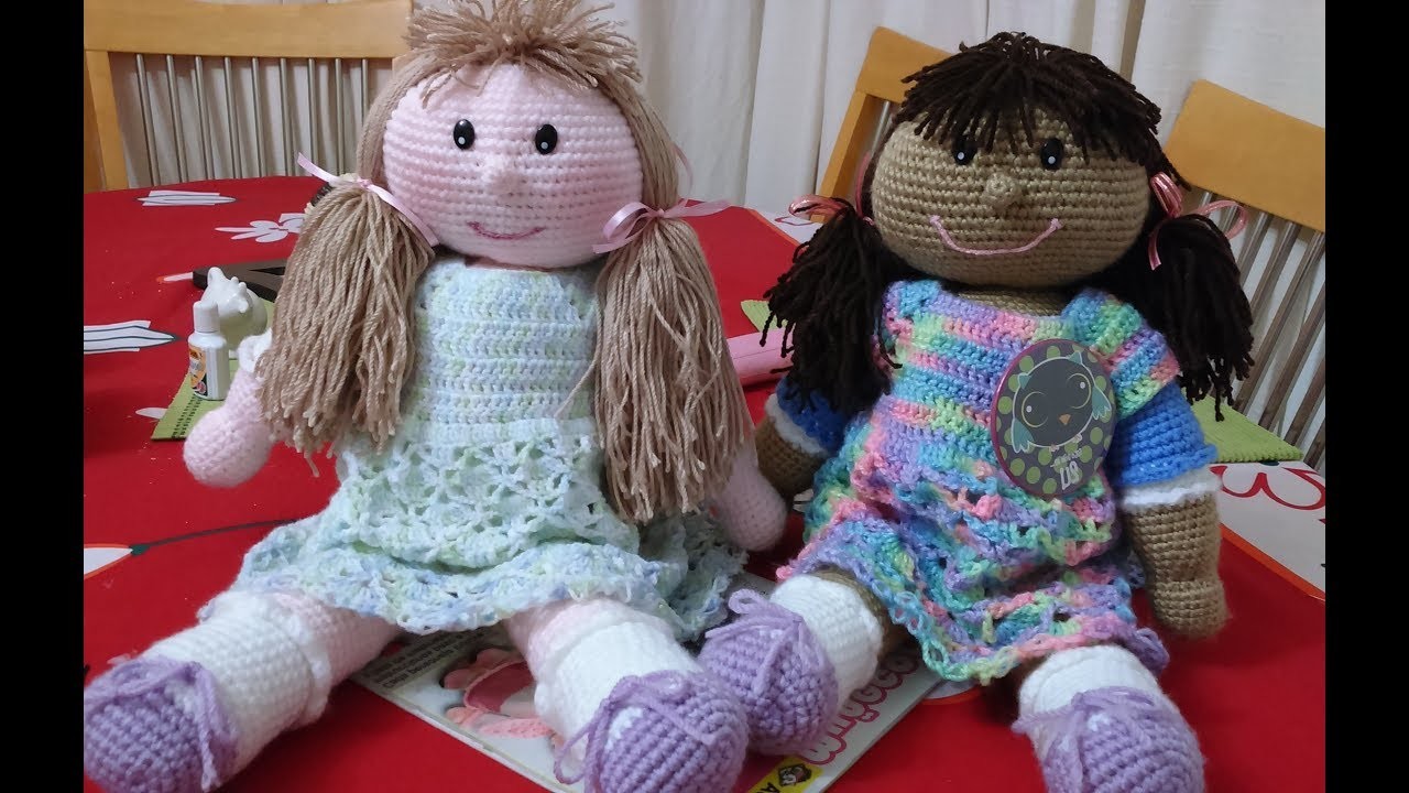 Muñeca Emily Amigurumi a Crochet "BRAZOS" Versión (DIESTRO)