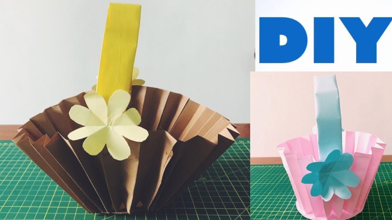 Origami Easter Basket! DIY (very easy for children!)