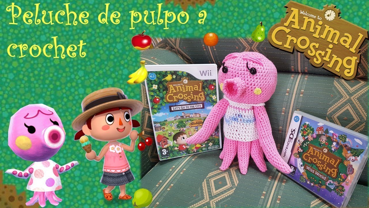 Peluche de pulpo a crochet ???? Marina de Animal Crossing????????????. Parte 2 (personificación) #AnimalCrossing