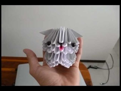 Perro Origami 3D
