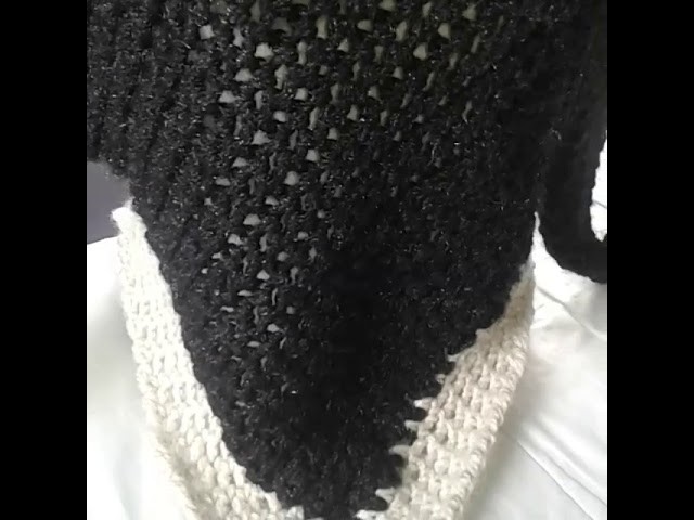 SACO PONCHO TEJIDO CON DEDOS  1era Parte Tejeterapia