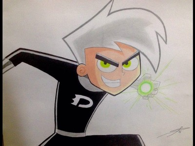 Speed drawing Danny Phantom.Dibujo Danny Phantom