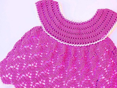 Vestido niña a crochet muy fácil y rápido - MAJOVEL CROCHET