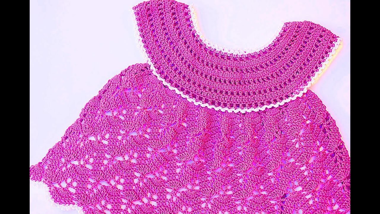 Vestido niña a crochet muy fácil y rápido - MAJOVEL CROCHET