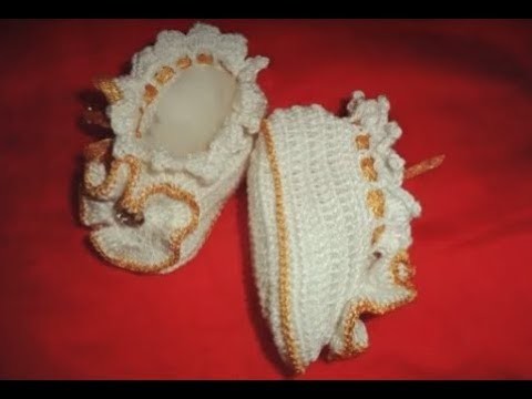 Zapatitos Tejidos A Crochet Para Bebes De 3 Meses