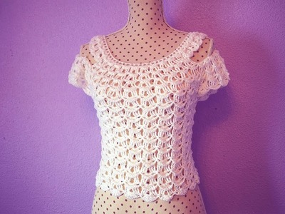 Blusa  de mujer a crochet muy fácil y rápido Majovel crochet