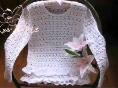 Blusa para niñas tejida a crochet - el patrón