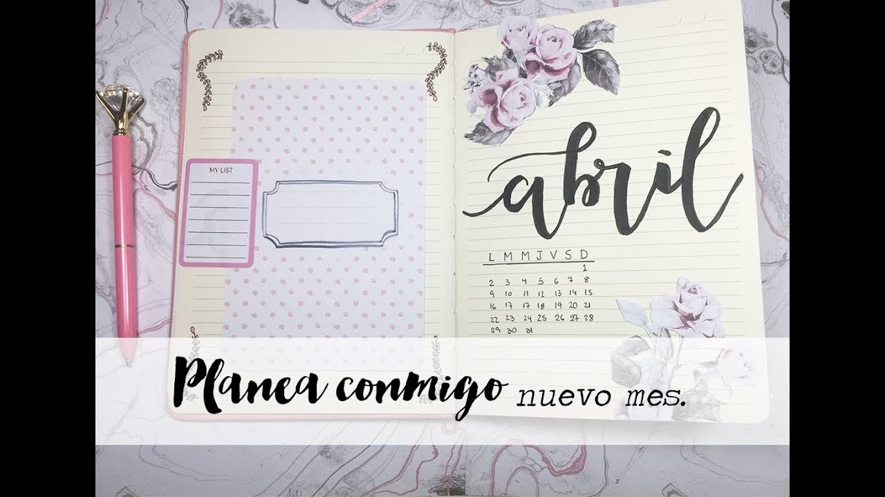 BULLET JOURNAL Abril II, TUTORIAL  Scrapbooking Manualidades Argentina.