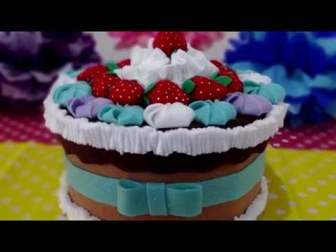 Caja de regalo en forma de pastel - Hazlo tú mismo! DIY