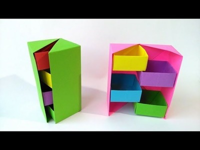 Cajones secretos origami Facil de hacer! - secret origami drawers