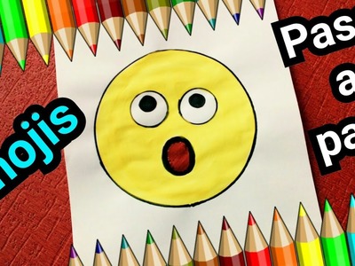 Como dibujar un emoji paso a paso 1 | How to draw an emoji 1 | dibujo de un emoji 1 | emoji dibujos