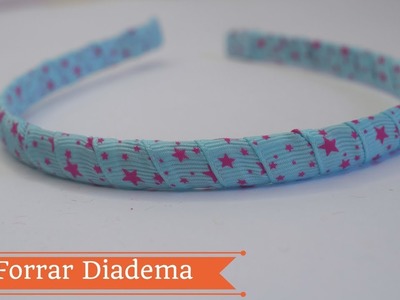 Como forrar Diadema con cinta muy fácil. ????| Margari