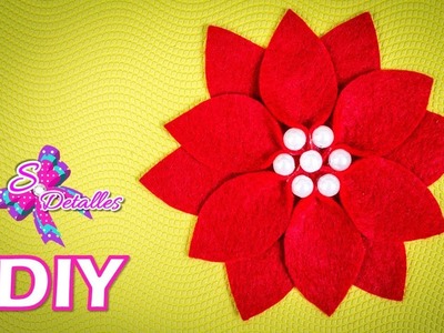 Como hacer flores: Flores de Fieltro #9 | Video# 117 | SDetalles | DIY