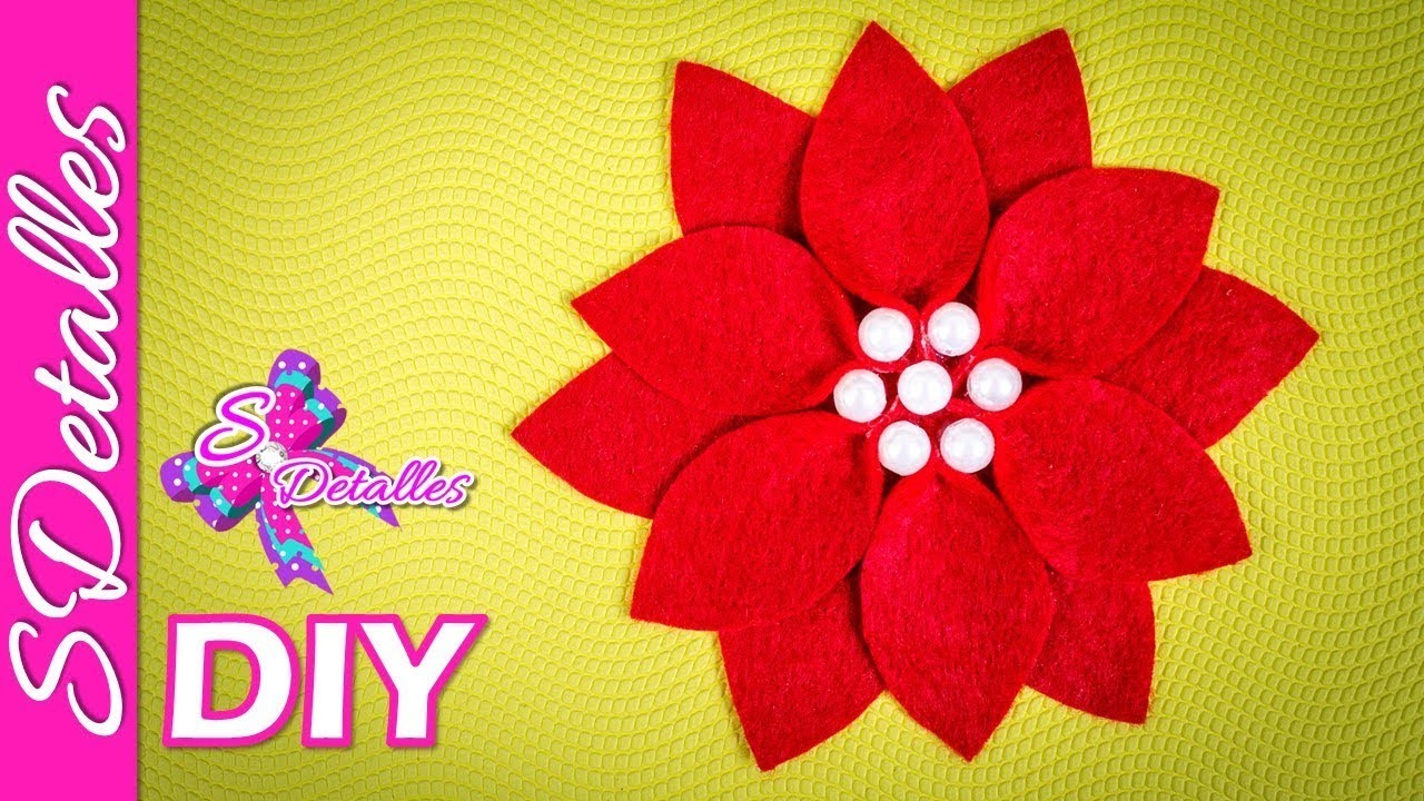 Como hacer flores: Flores de Fieltro #9 | Video# 117 | SDetalles | DIY