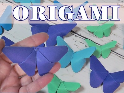 Como hacer mariposas de papel fáciles. Origami Papiroflexia