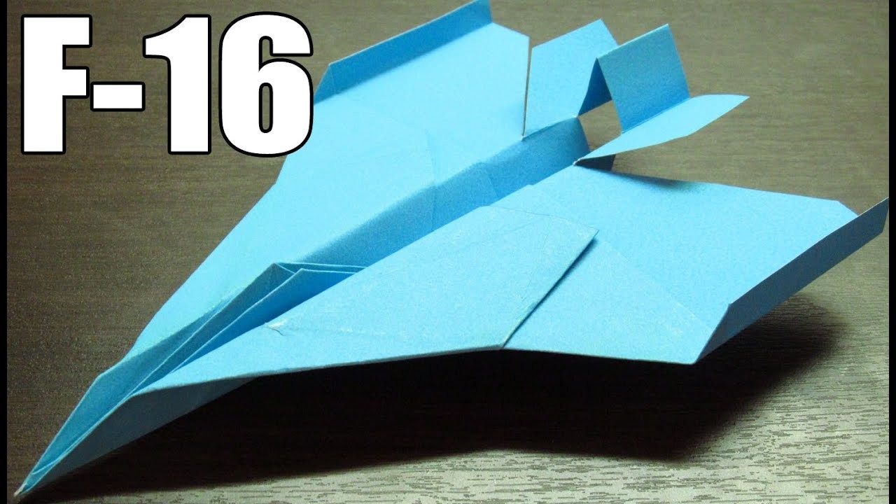 Como hacer un avion de papel F-16 (Muy fácil) | How to make a paper plane