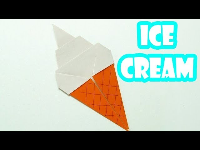 Como hacer un HELADO DE PAPEL Super Cool | ORIGAMI ICE CREAM