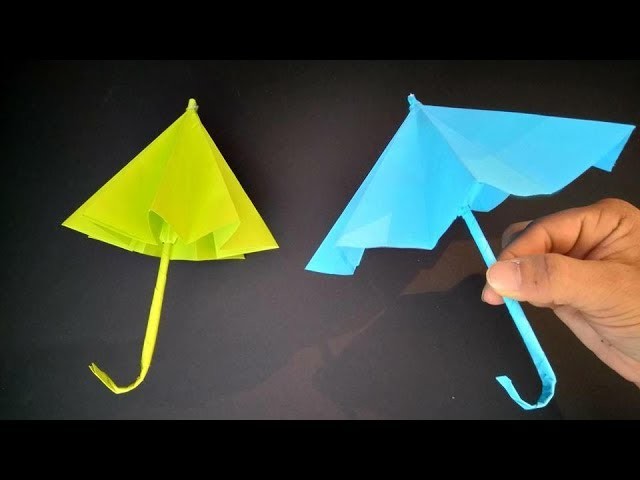 Cómo hacer una Sombrilla origami de papel Fácil! - Origami paper Umbrella