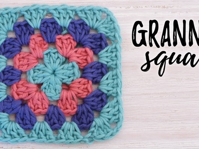 Cómo tejer GRANNY SQUARE básico a crochet | tutorial PASO A PASO | Ahuyama Crochet