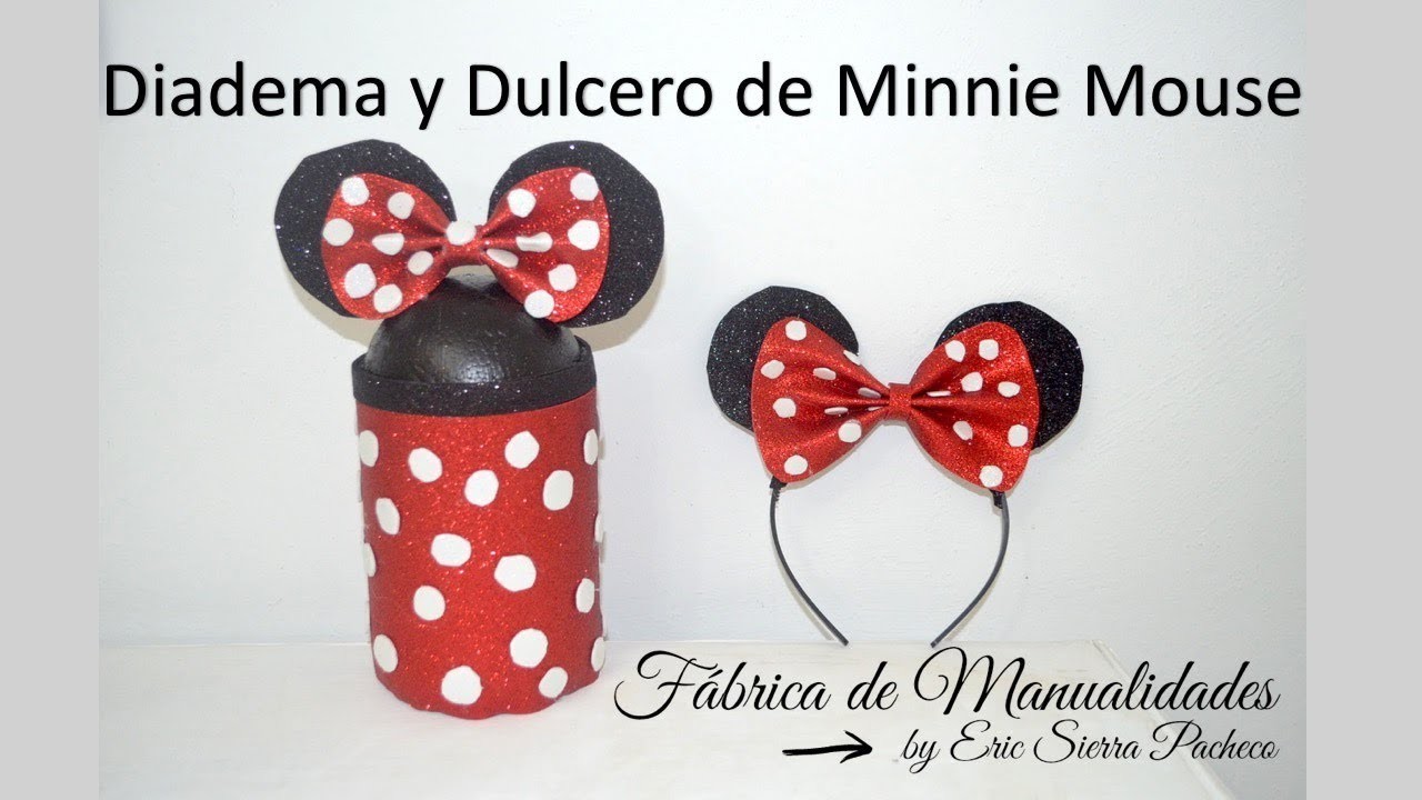 Diadema y Dulcero de Minnie. DIY.