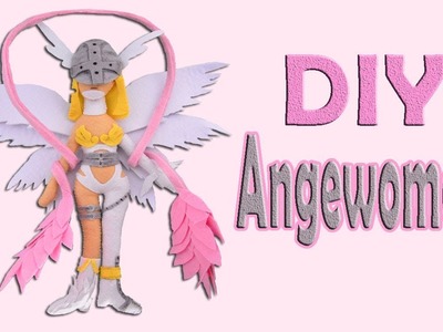 DIY ANGEWOMON PLUSHIE ❀ FREE PATTERN - Muñeca Angewomon con moldes.