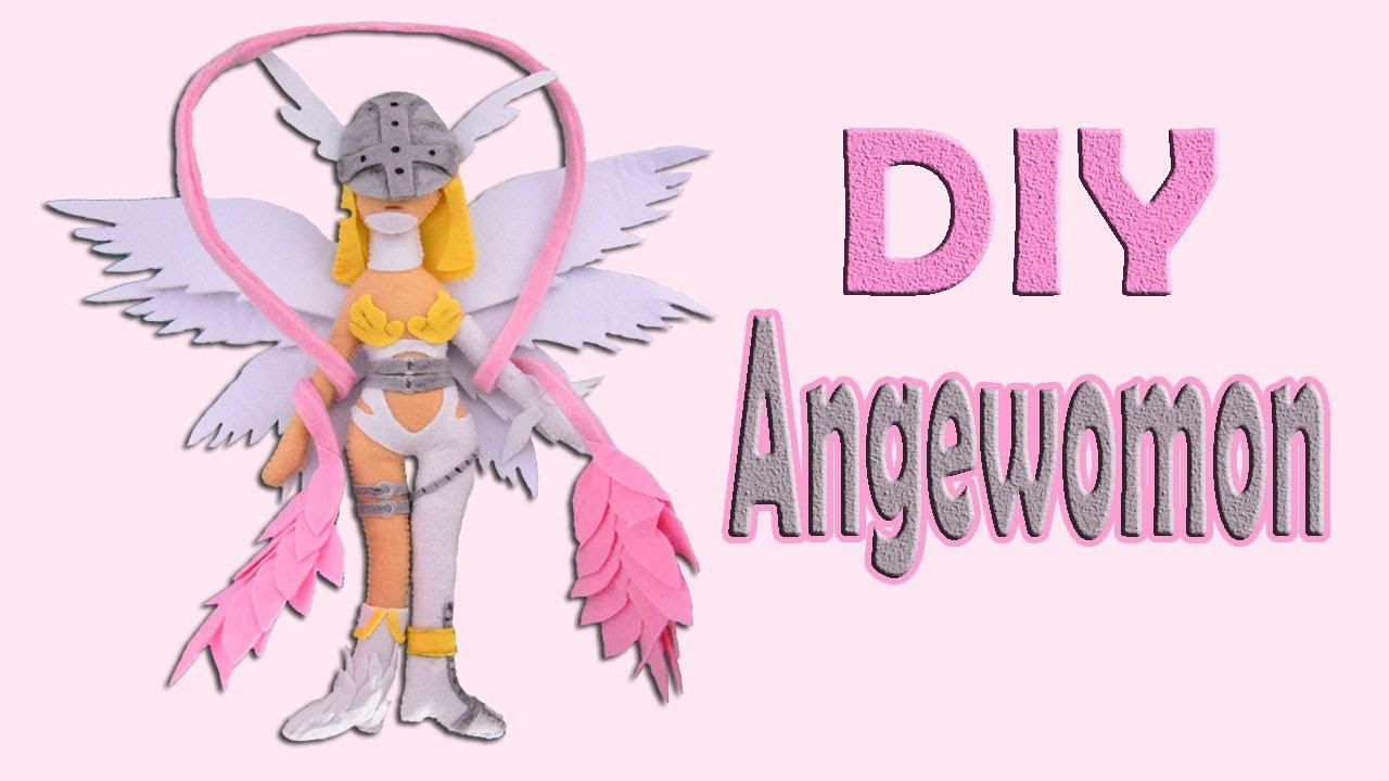 DIY ANGEWOMON PLUSHIE ❀ FREE PATTERN - Muñeca Angewomon con moldes.