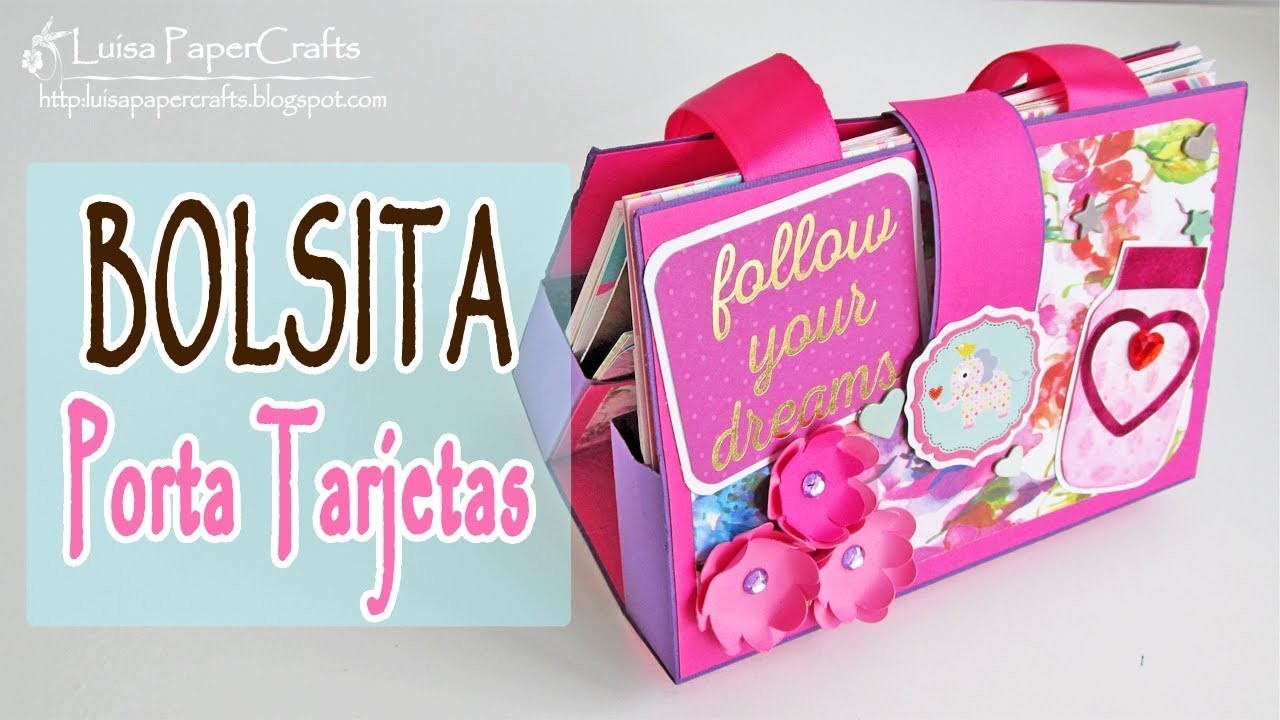 DIY Bolsita Porta Tarjetas | Organizador de Tarjetas | Luisa PaperCrafts