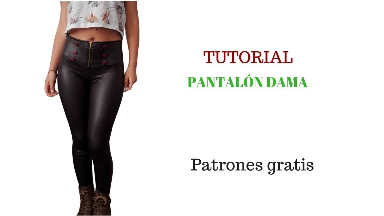 DIY Cómo hacer un pantalón pretina alta  corte y confección