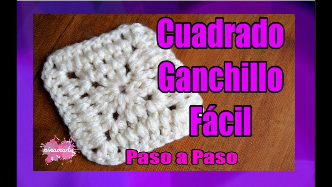 DIY. Cuadrado de Ganchillo Paso a Paso. Granny Square Very Easy