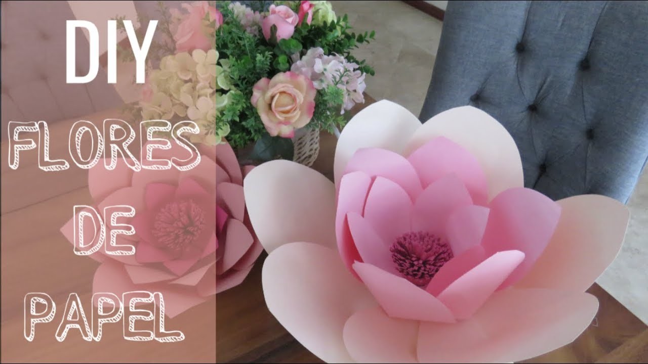 DIY FLORES DE PAPEL EN 5 PASOS!