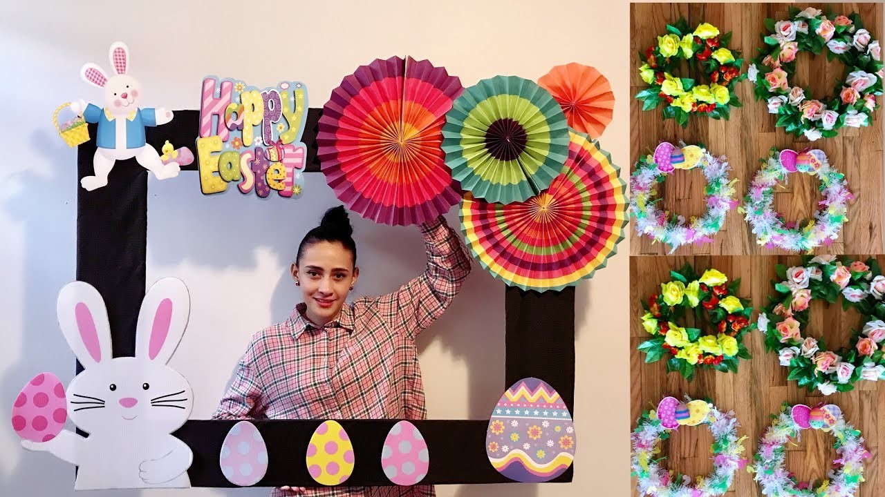 DIY Marco Para Fotos y Coronas Con Temas de La Pascua