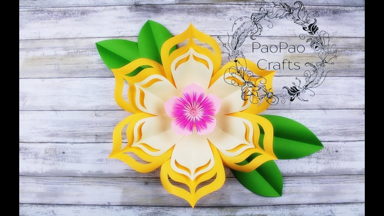 Flor gigante de papel | Moldes GRATIS | Cómo colgar tus flores | Giant paper flower