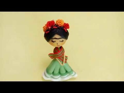 Frida Kahlo en porcelana fría - DIY