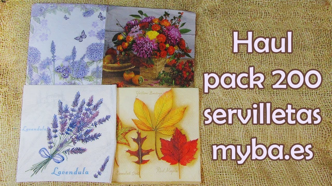 Haul 200 servilletas decoupage de  Myba.es
