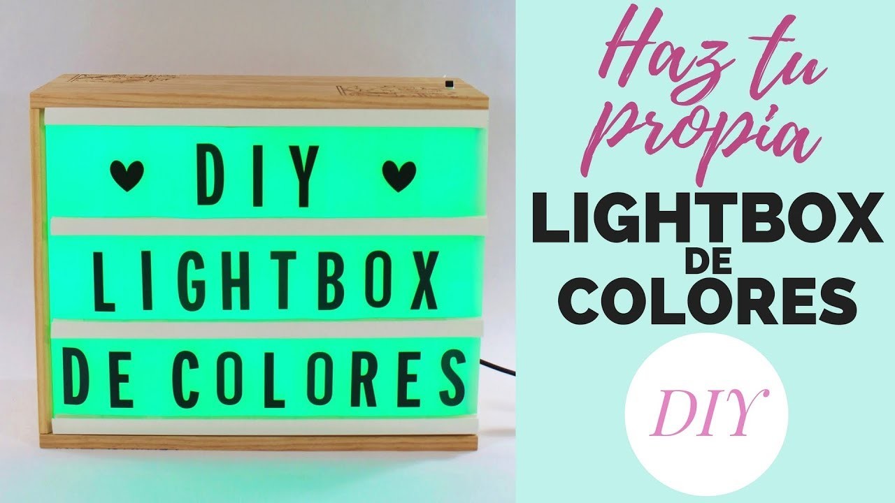 Haz tu propia LIGHTBOX DE COLORES | DIY