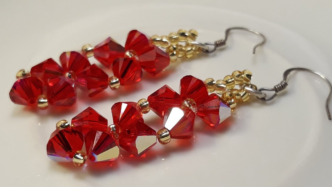 Hermosos Aros de Cristal. Clase #95!!!