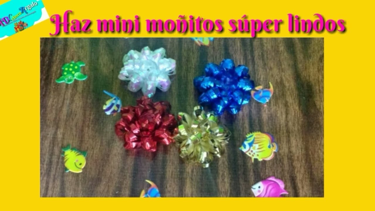 Mini moñitos súper lindos para decorar by MDCchocoregalo