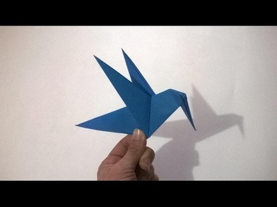 ORIGAMI: PICAFLOR DE PAPEL - origami beija-flor