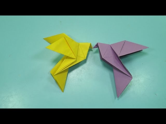 Paloma de la paz de papel - origami - bird of peace tutorial