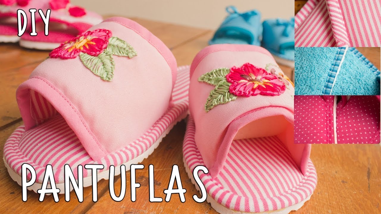 Pantuflas DIY paso a paso *cloth  slippers*