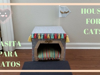 PETICION, DIY CASITA PARA GATOS | DIY REQUESTED CAT HOUSE | Home Deko Channel