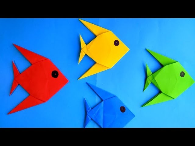 Pez de papel Origami Facil de hacer - How to make a Paper fish