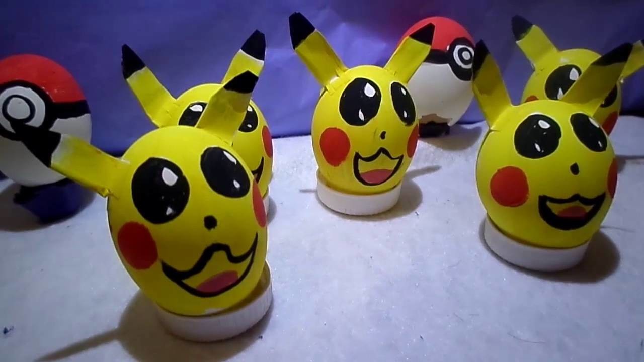 Pikachu en cascarón decorado