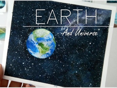 Planeta Tierra ACUARELA (EARTH WATERCOLOR) ✿