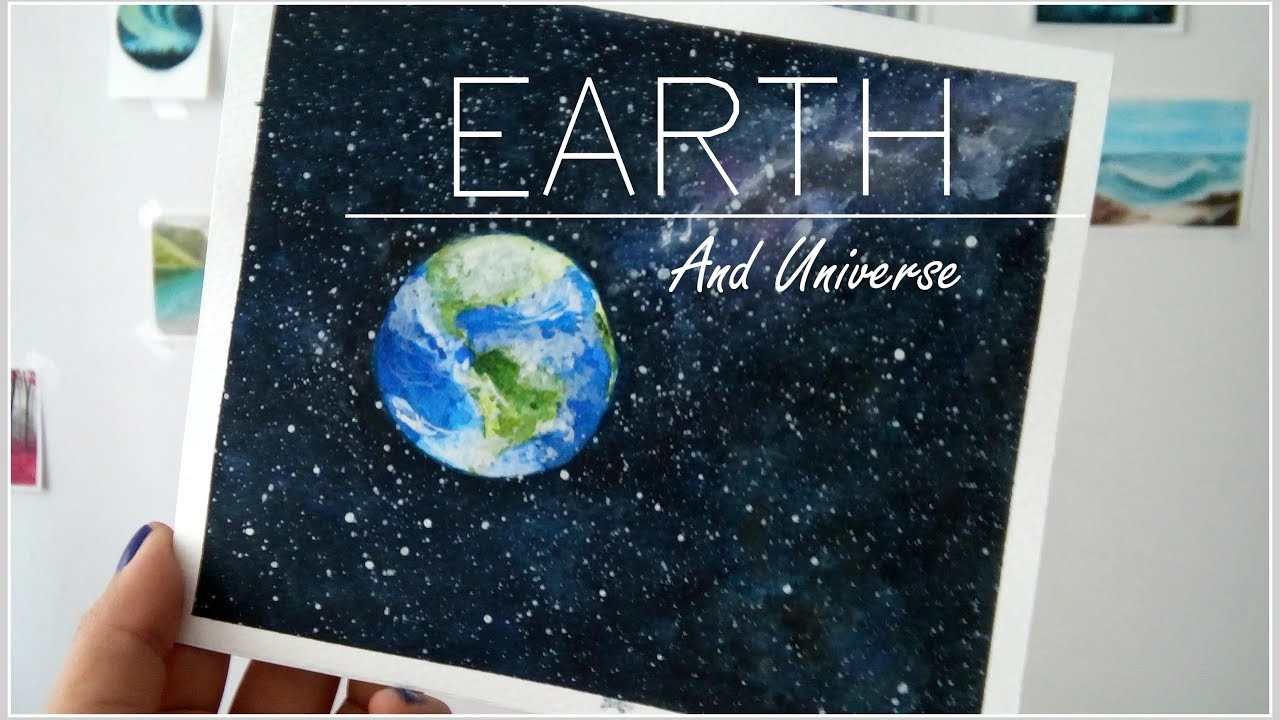 Planeta Tierra ACUARELA (EARTH WATERCOLOR) ✿