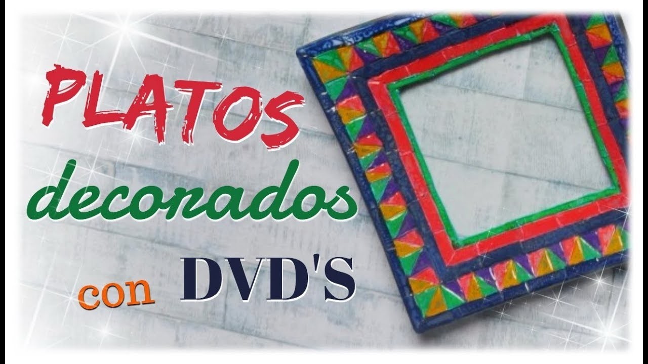 PLATOS DECORATIVOS RECICLANDO DVD'S (CD-FUSIÓN) | paso a paso
