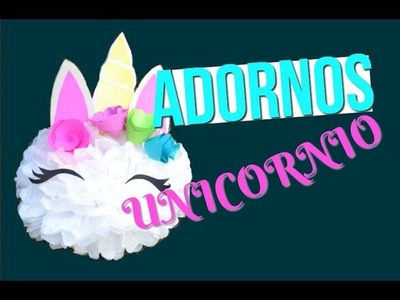 Pompon unicornio-DIY Adornos Fiesta de Unicornio